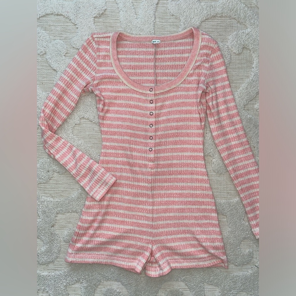 Aerie sleep play lounge romper jumpsuit pajamas
